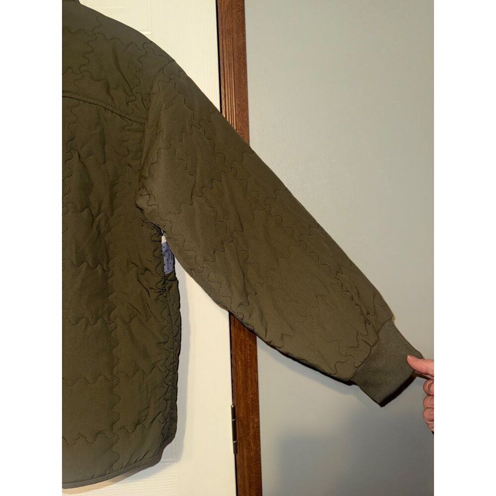 Things Between Parker Parchwork‎ Quilted Jacket Dark Olive Size Small - Picture 16 of 16